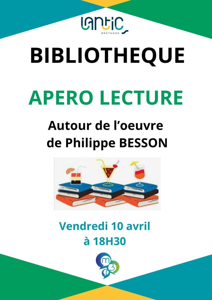Apéro Lecture - Bibliothèque - Le 10/04/2026