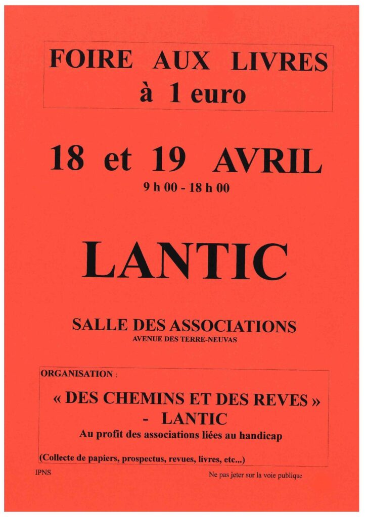 FOIRE AUX LIVRE A 1€