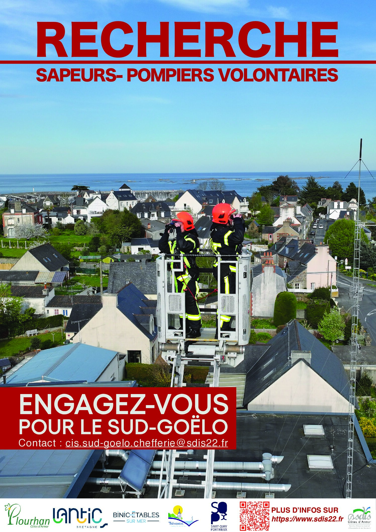 Rejoignez les sapeurs pompiers volontaires du Sud-Goëlo