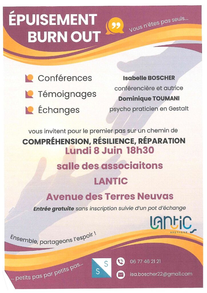 Conférence - Épuisement / Burn-out à Lantic