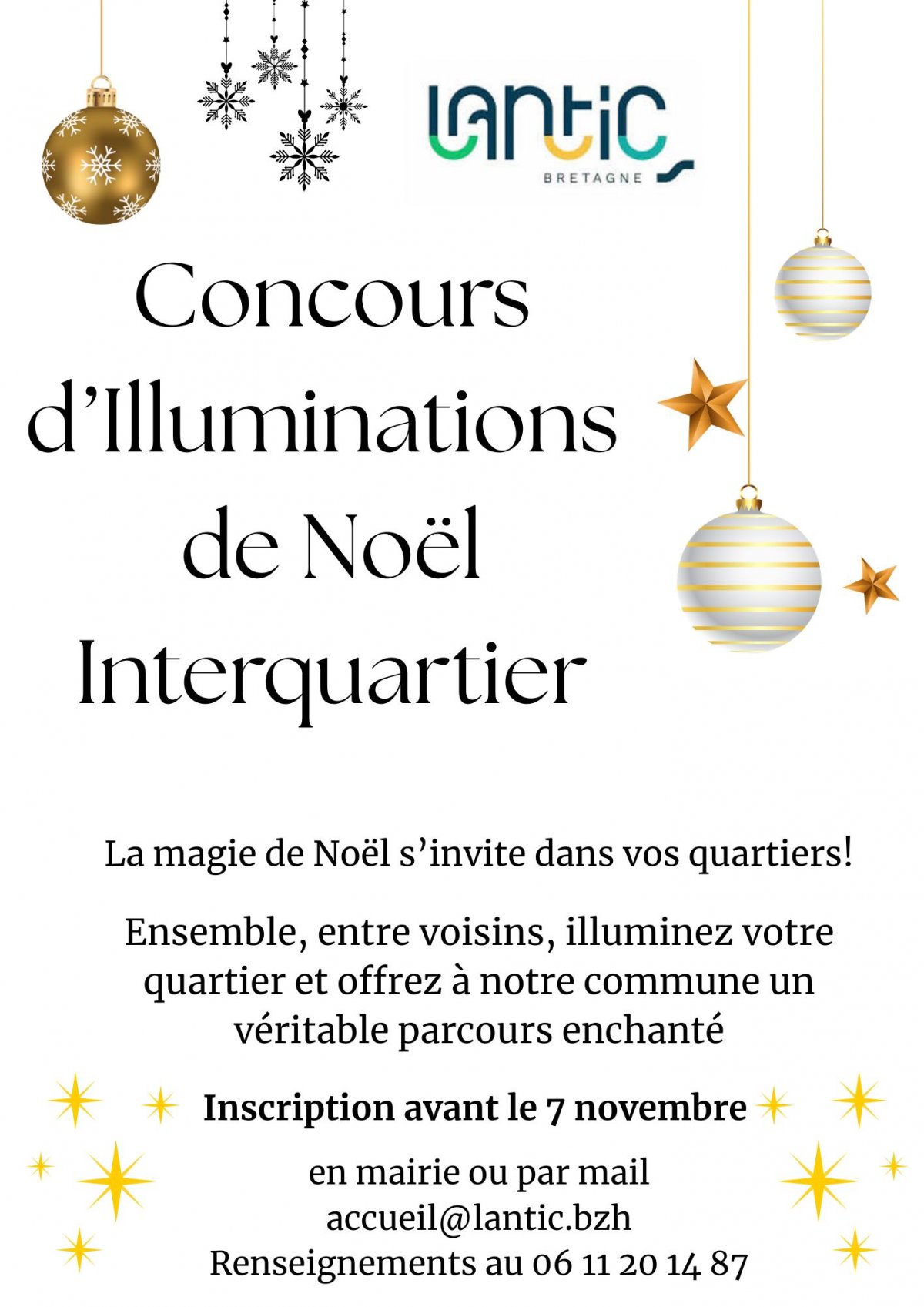 🎄✨ À Lantic, Noël se prépare… quartier par quartier ! ✨🎄